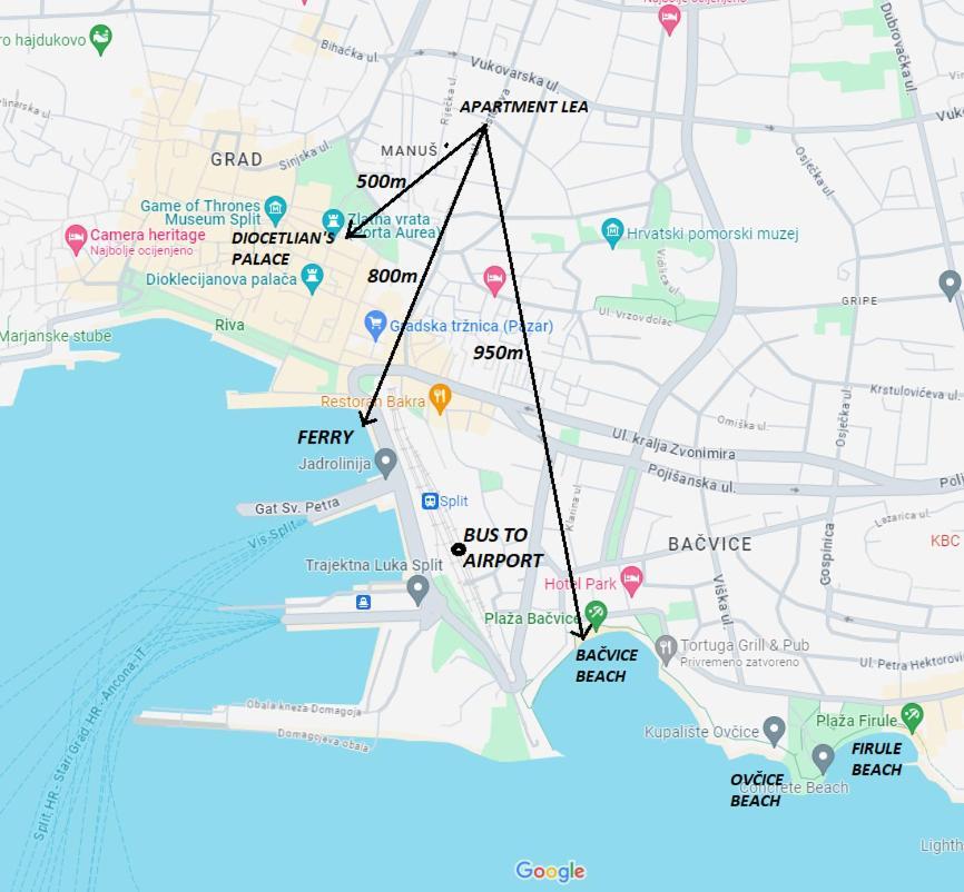 Apartment Lea Centar Split Bagian luar foto